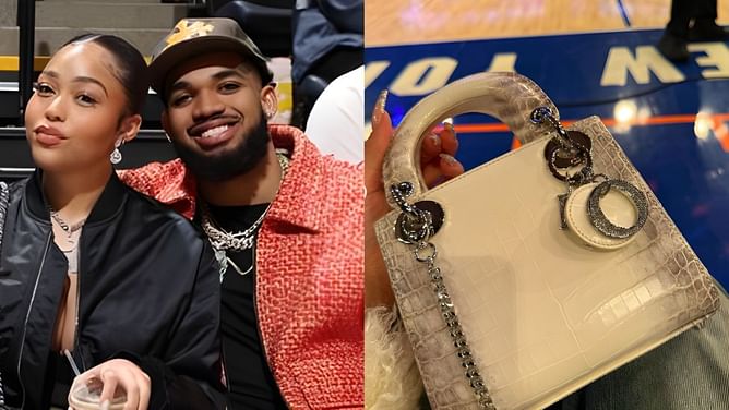 “New Years at the Garden”: Jordyn Woods cheers beau Karl-Anthony Towns and Wolves while flaunting $40,000 Dior tote bag on IG
