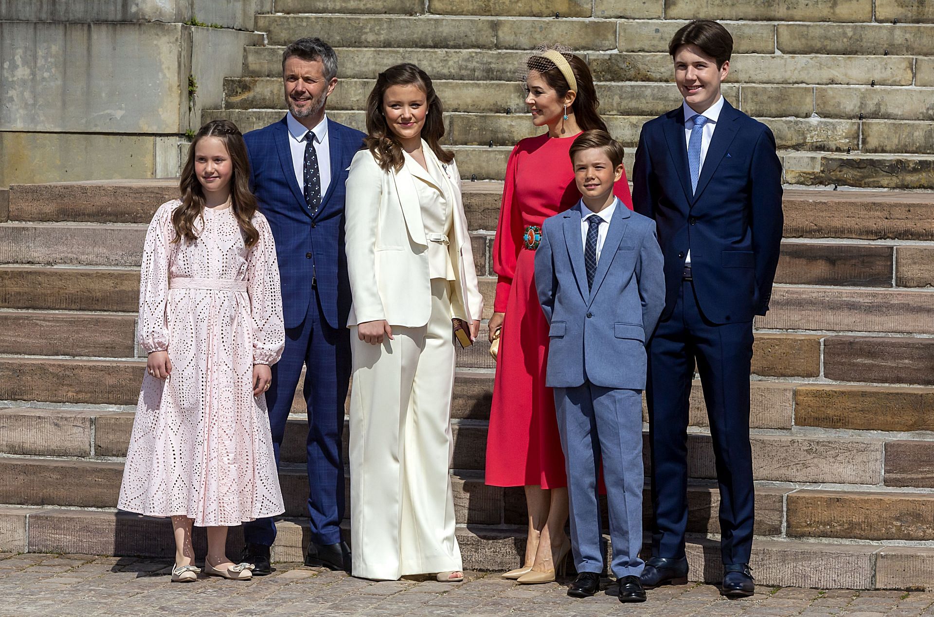 Crown Prince Frederik and Princess Mary of Denmark with their children (Image via Getty Images)