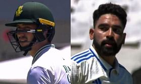 [Watch] Mohammed Siraj stares aggressively at Nandre Burger on Day 2 of 2nd IND vs SA Test