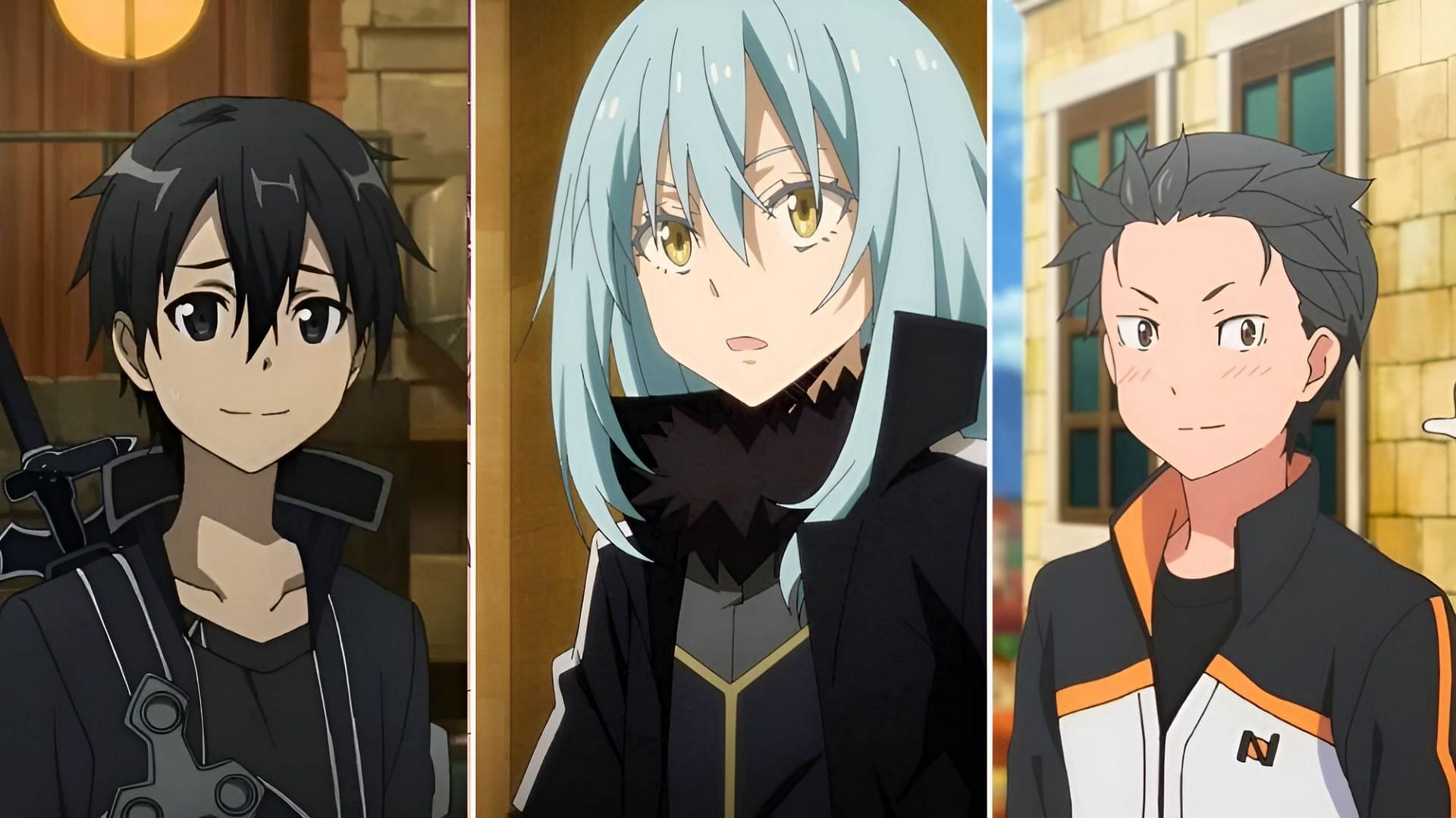 Sword Art Online, That Time I Got Reincarnated As A Slime, and Re:Zero - Starting Life in Another World 