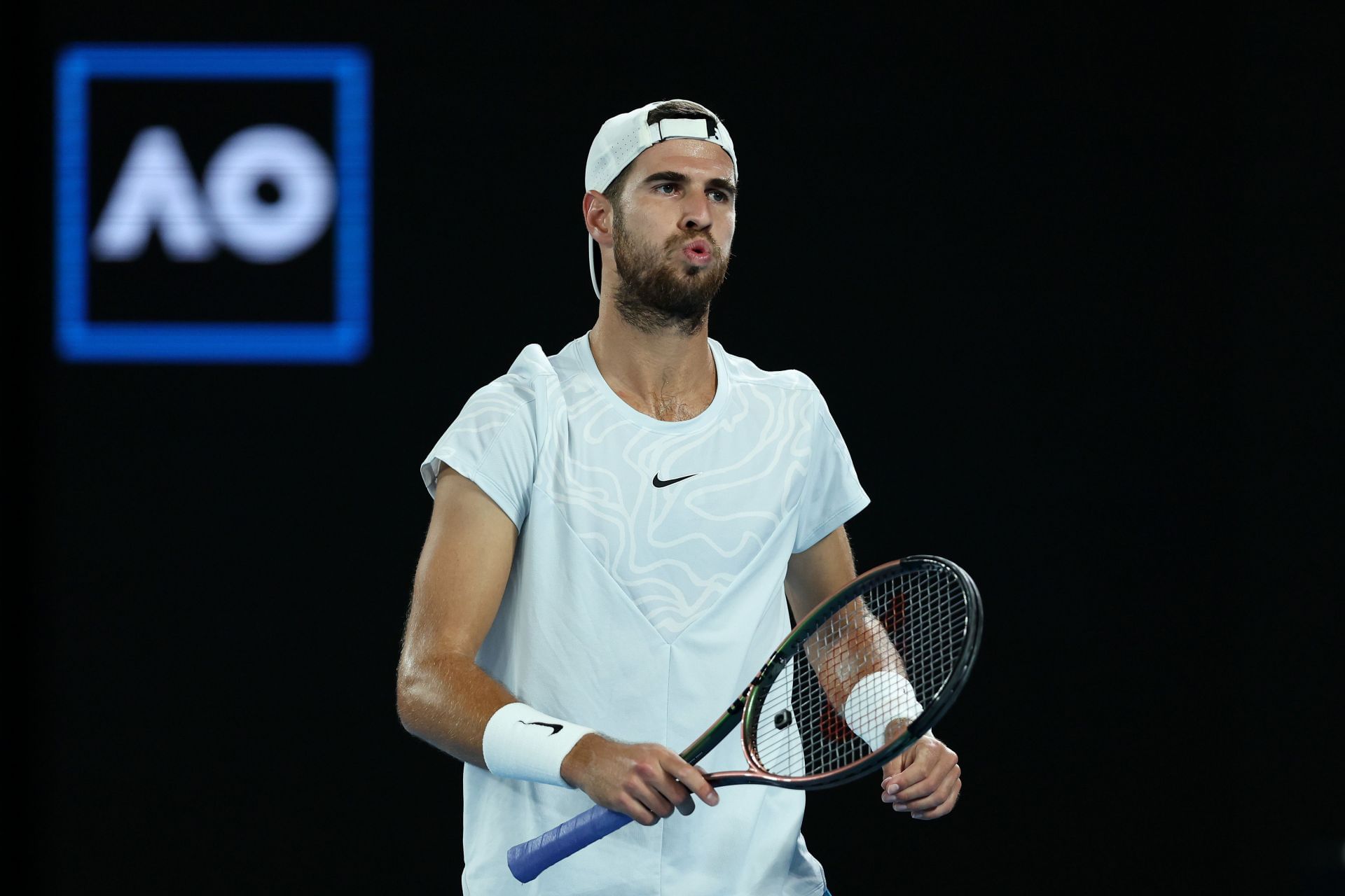 Karen Khachanov at the 2023 Australian Open.