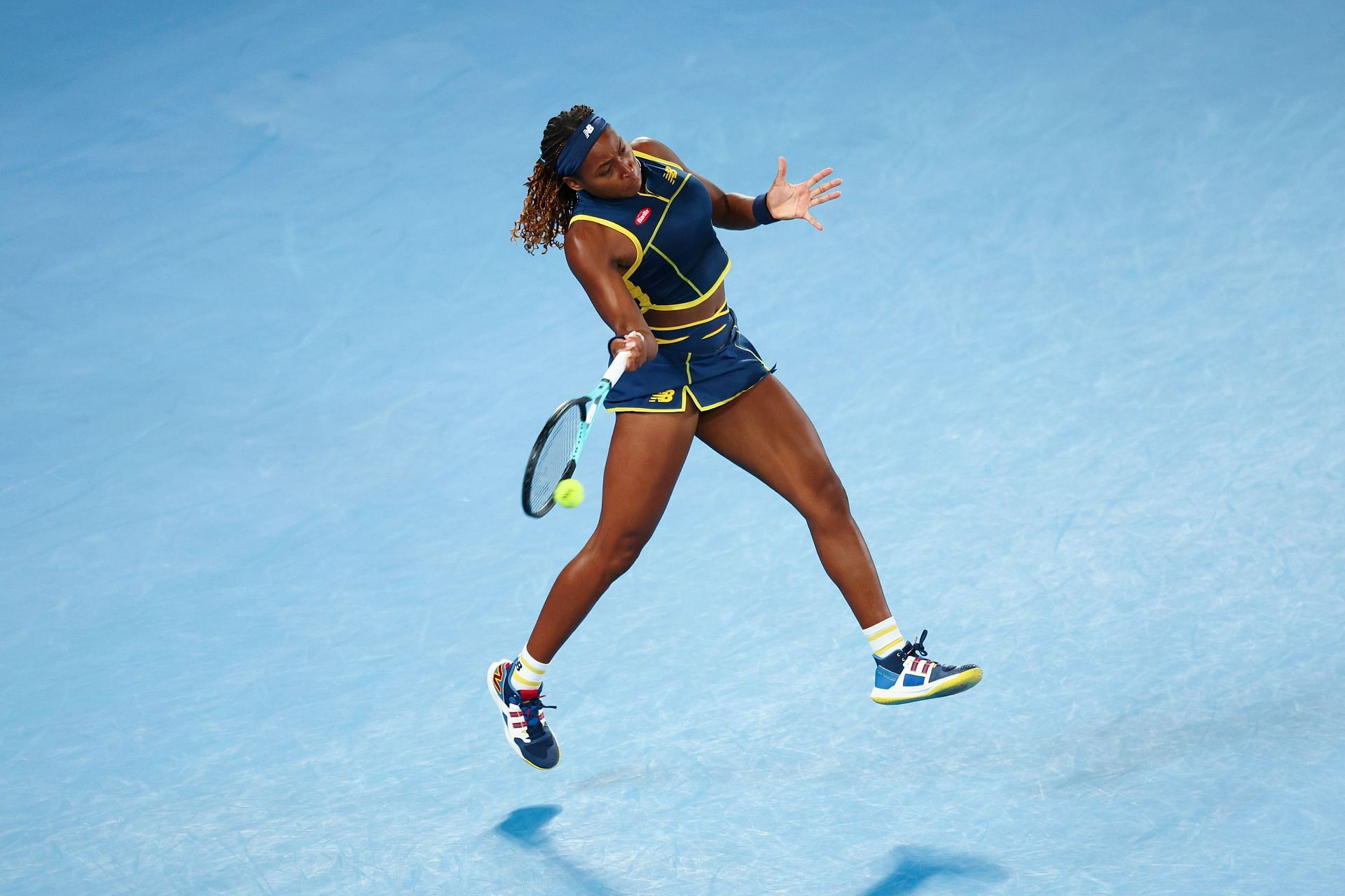 Coco Gauff in action in Melbourne - Day 12