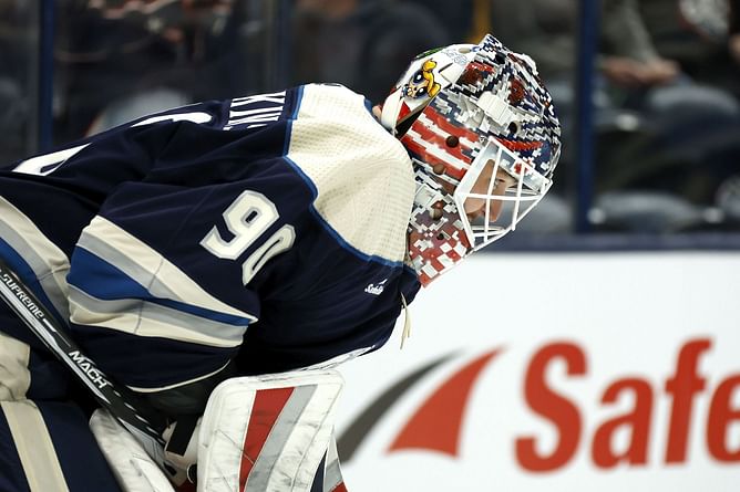 Blue Jackets' starting goalie Elvis Merzlikins addresses recent trade rumors after long run on bench