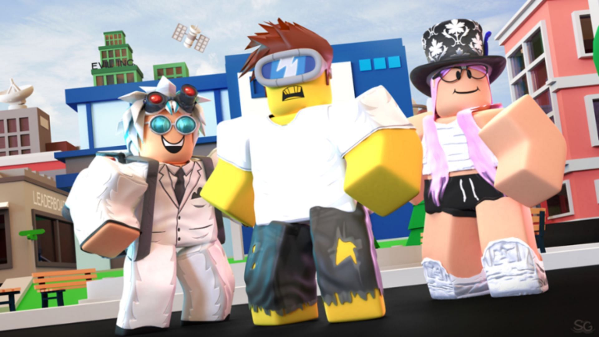 Featured cover of Superhero City (Image via Roblox)