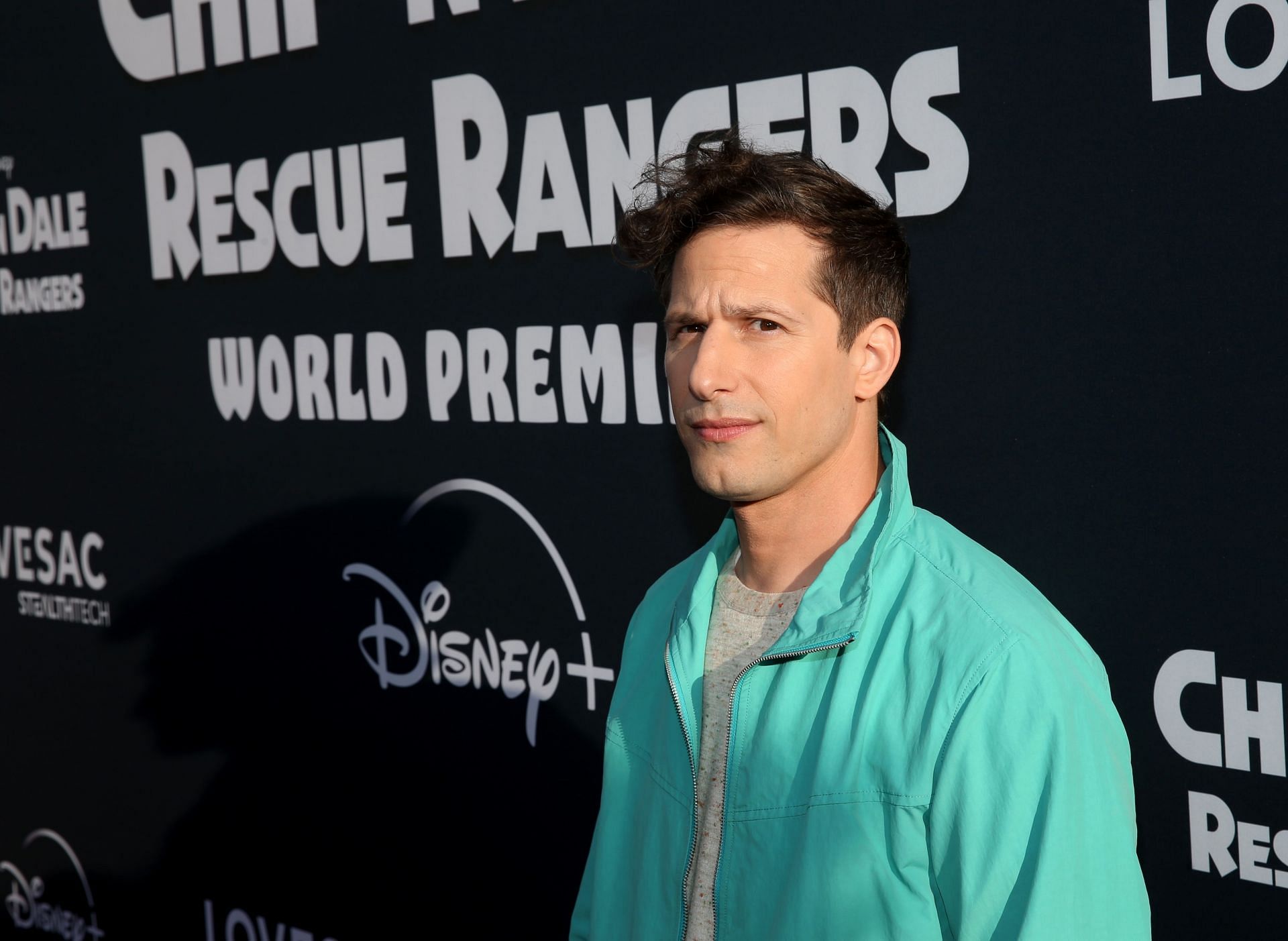 Andy Samberg at the &#039;Chip &#039;N Dale: Rescue Rangers&#039; Premiere (Image via Getty Images/Jesse Grant)