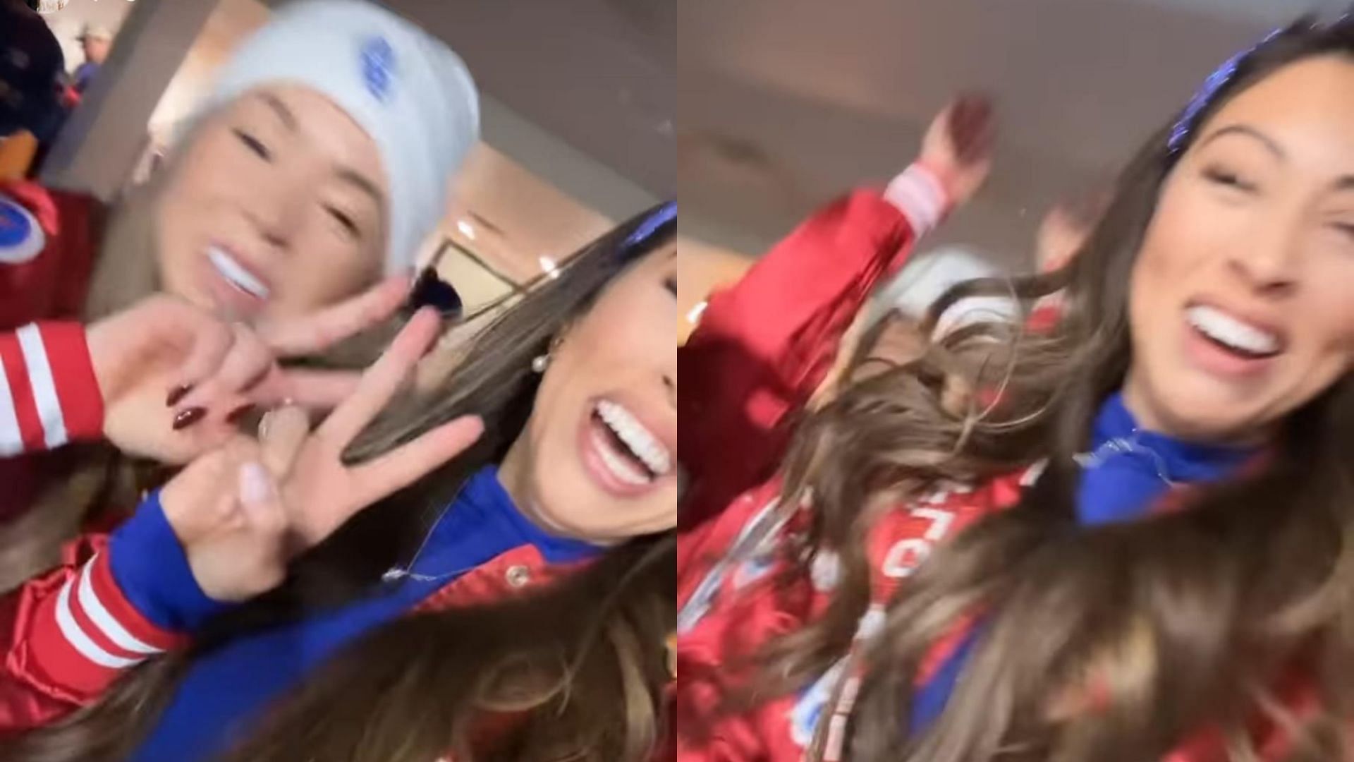 Paige Buechele claimed Hailee Steinfeld tried to start a snowball fight during the Buffalo Bills-Pittsburgh Steelers Wild Card Round game.