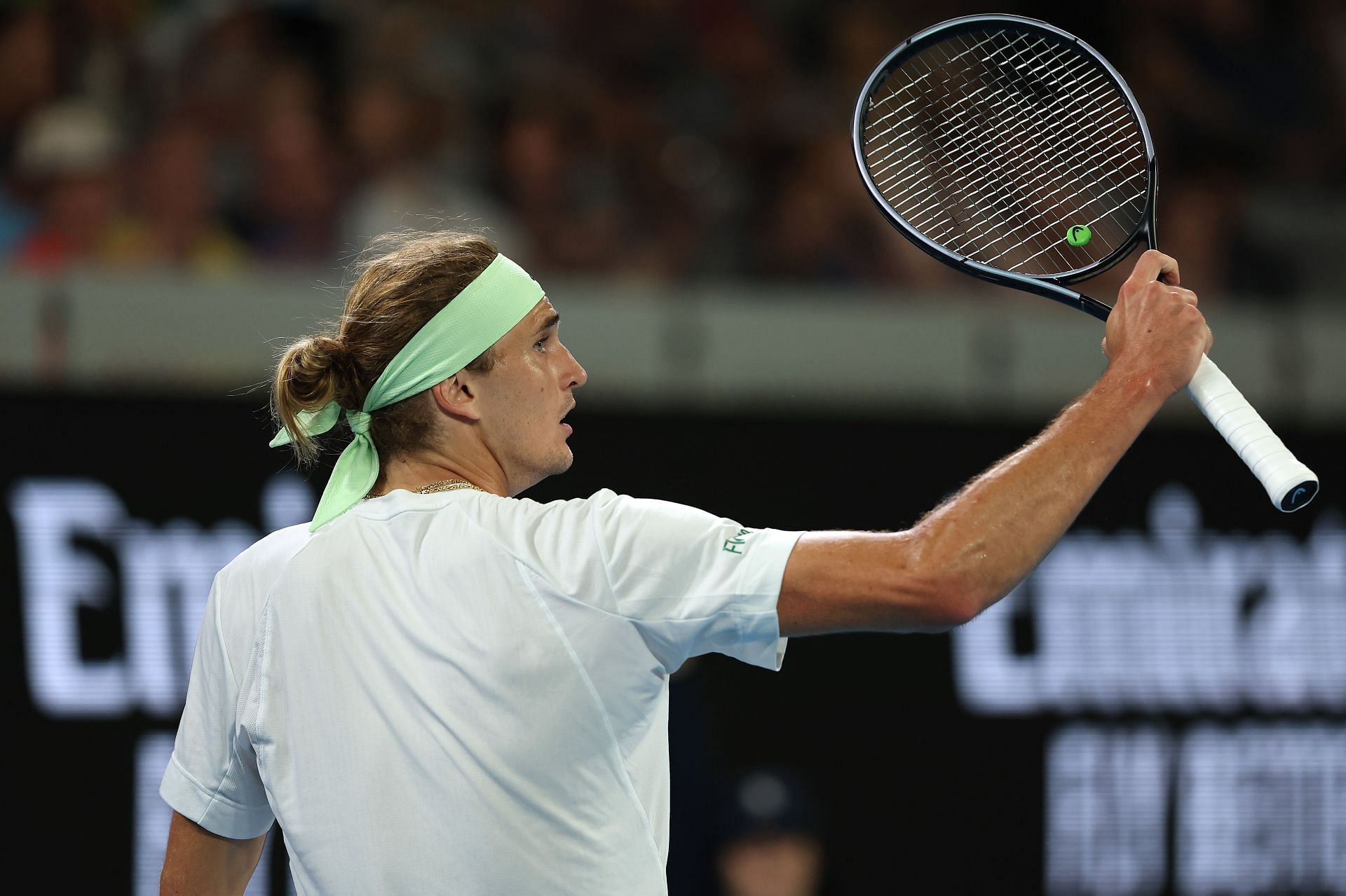 Alexander Zverev at the 2024 Australian Open at Melbourne Park - Getty Images