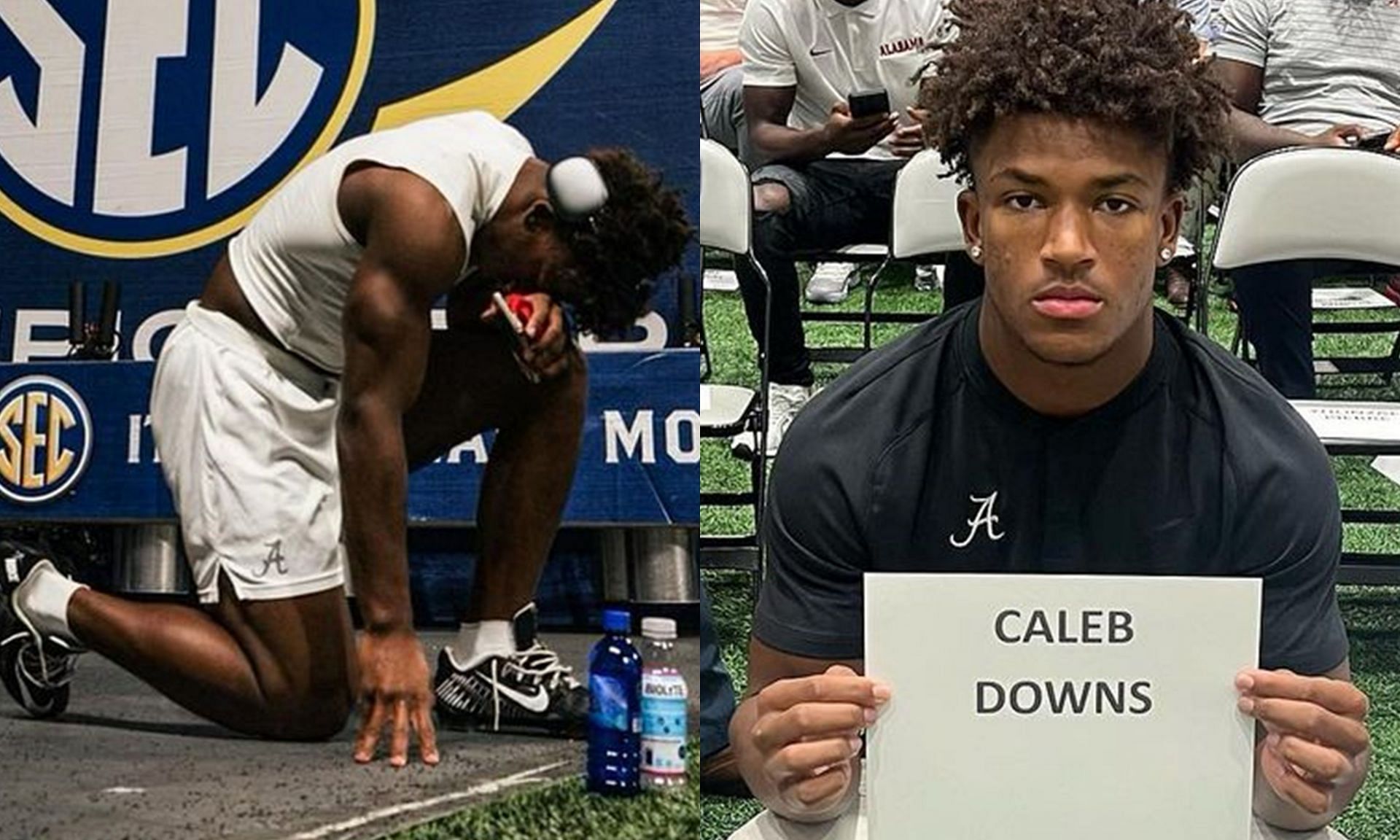 How fast is former Alabama DB Caleb Downs? (Credit: Caleb Downs