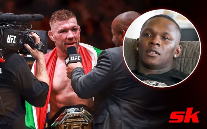 Israel Adesanya gives immediate reaction to Dricus du Plessis' title win and call-out - "I'm still gonna test that a**"