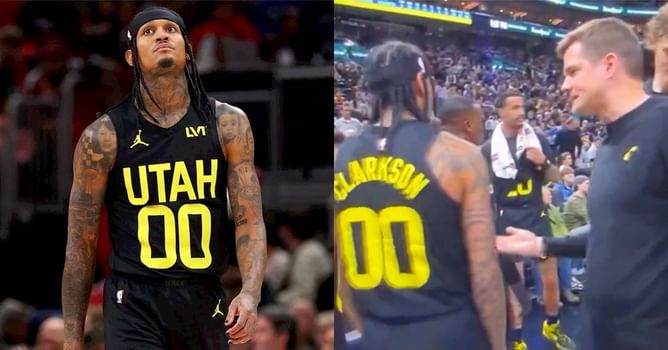 "Rebound so I can sit your a** down": Leaked audio shows Utah coach fuming at Jordan Clarkson before recording Jazz's first triple-double since 2008