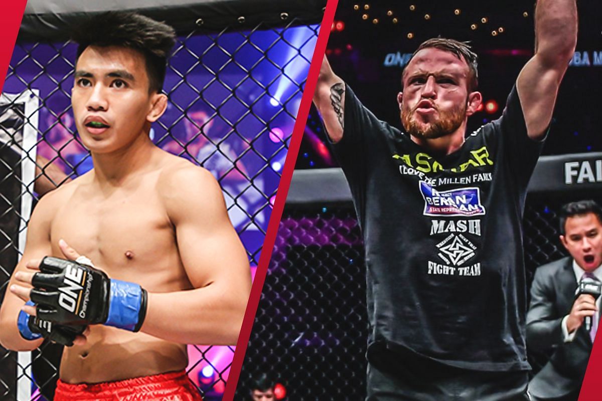 Joshua Pacio (Left) faces Jarred Brooks (Right) in a rematch at ONE 166