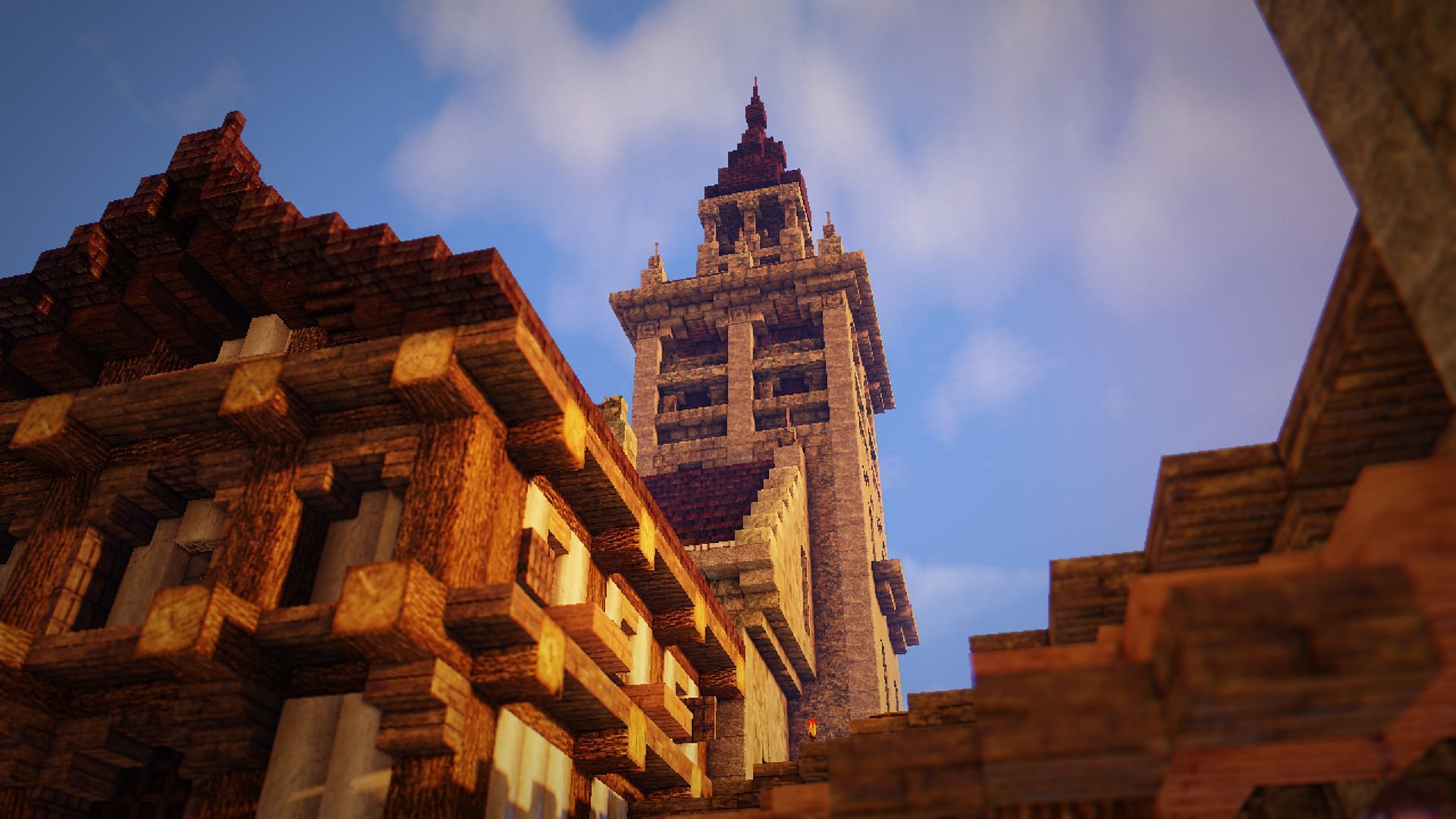 RedHat Shaders hit an excellent blend between realism in fantasy within Minecraft (Image via Mlgimposter/CurseForge)