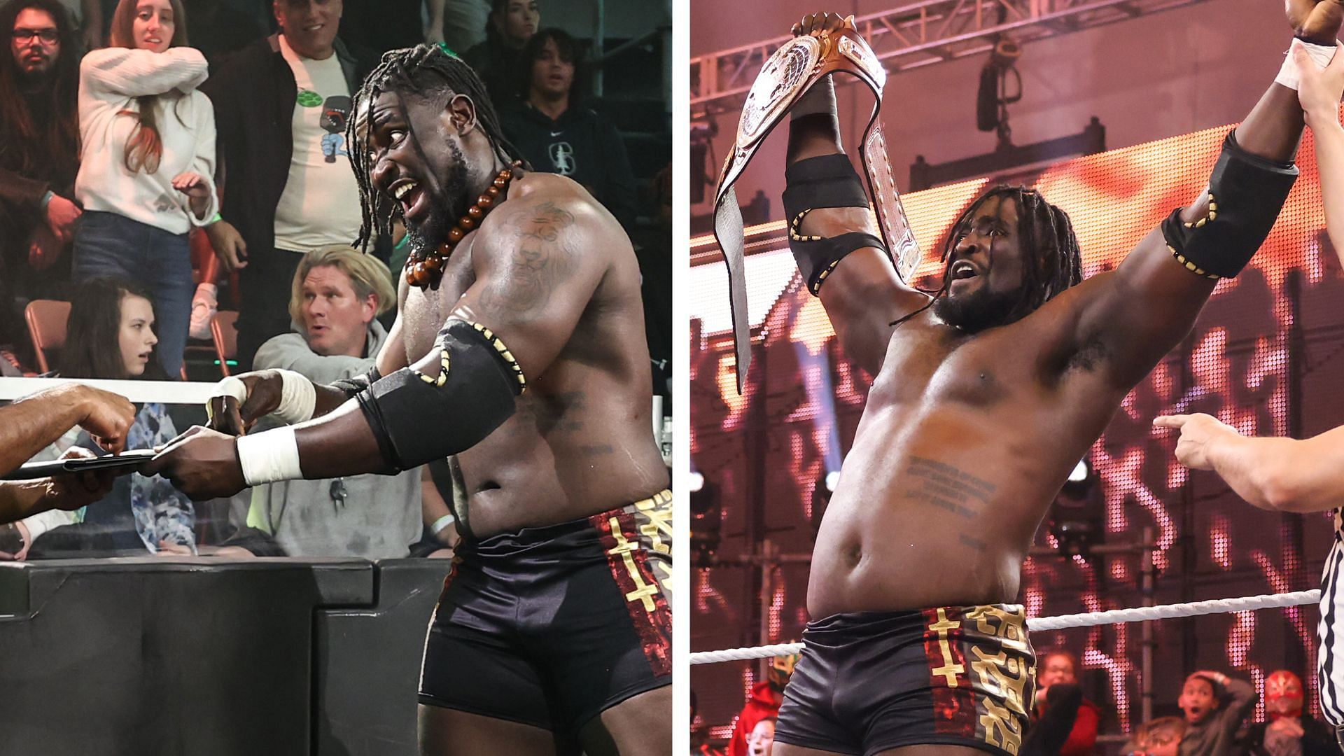 Oba Femi won his first title in WWE on the latest NXT episode