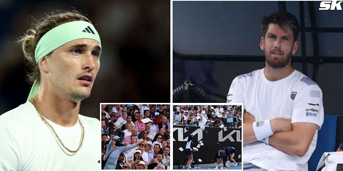 Alexander Zverev-Cameron Norrie Australian Open 4R clash interrupted by 'Free Palestine' protestors, disruptors throw paper on court