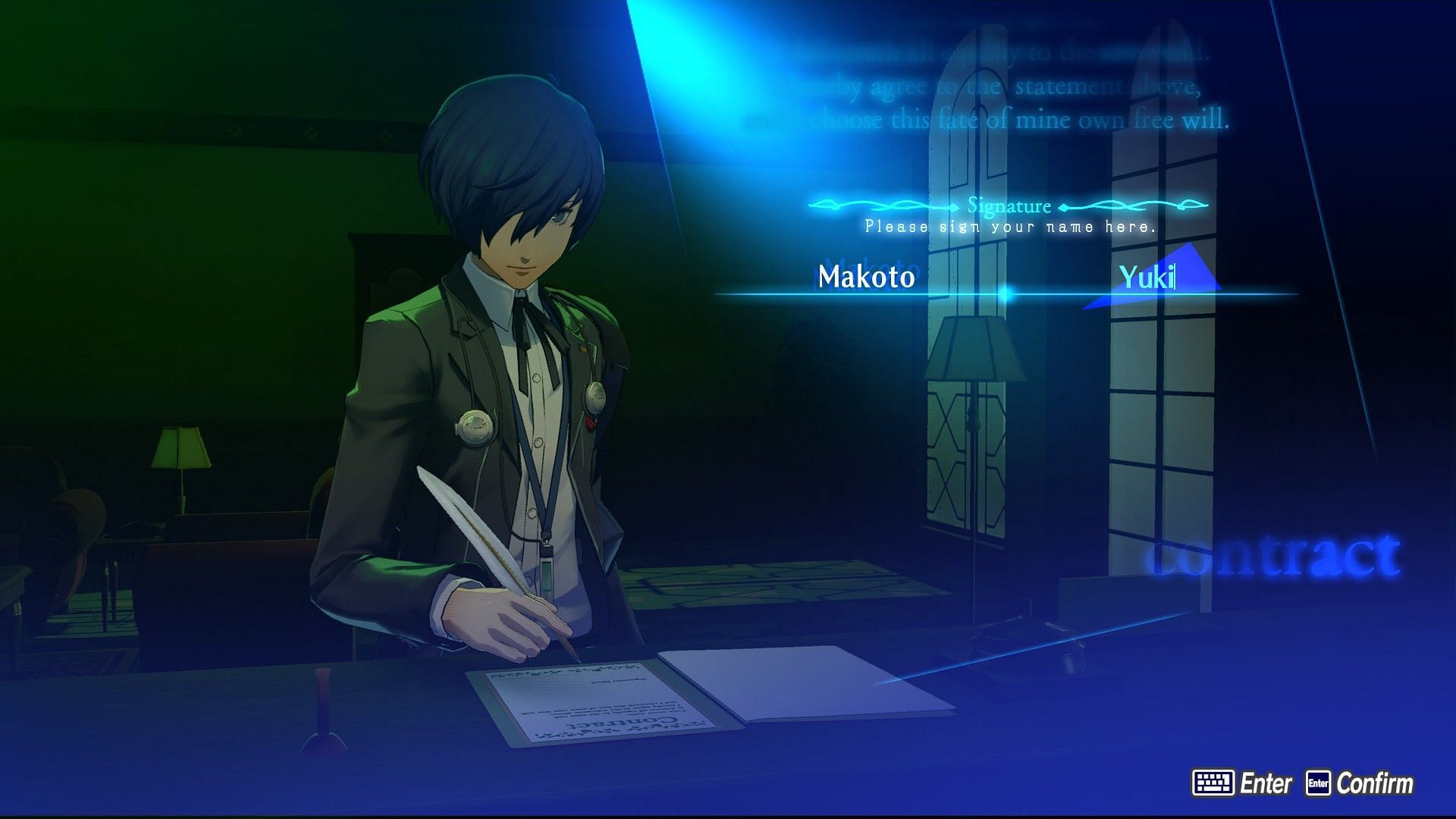 The contract has been signed. You are in control of your destiny (Image via Atlus) s)