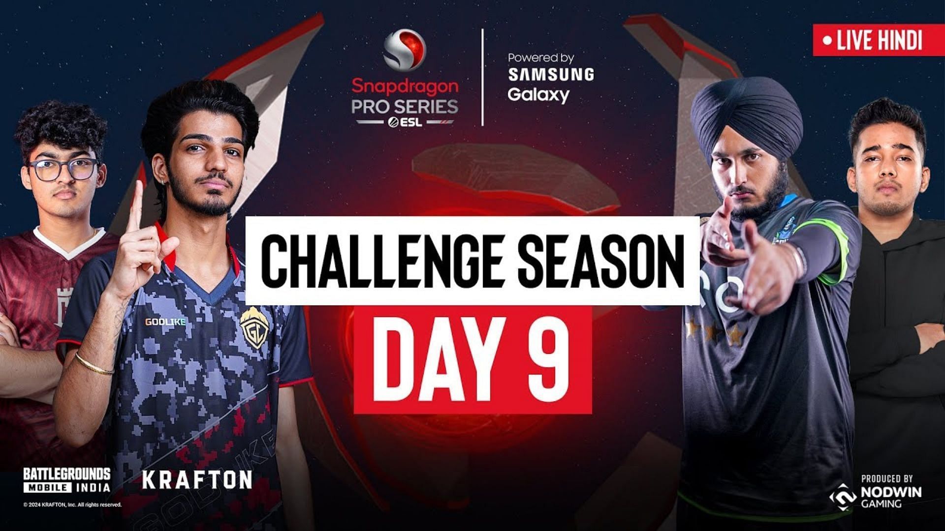 Day 9 of BGMI Pro Series Challenge Season will be held on Sunday (Image via ESL)