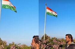 [Watch] MS Dhoni celebrates Republic Day by hoisting a massive Indian flag