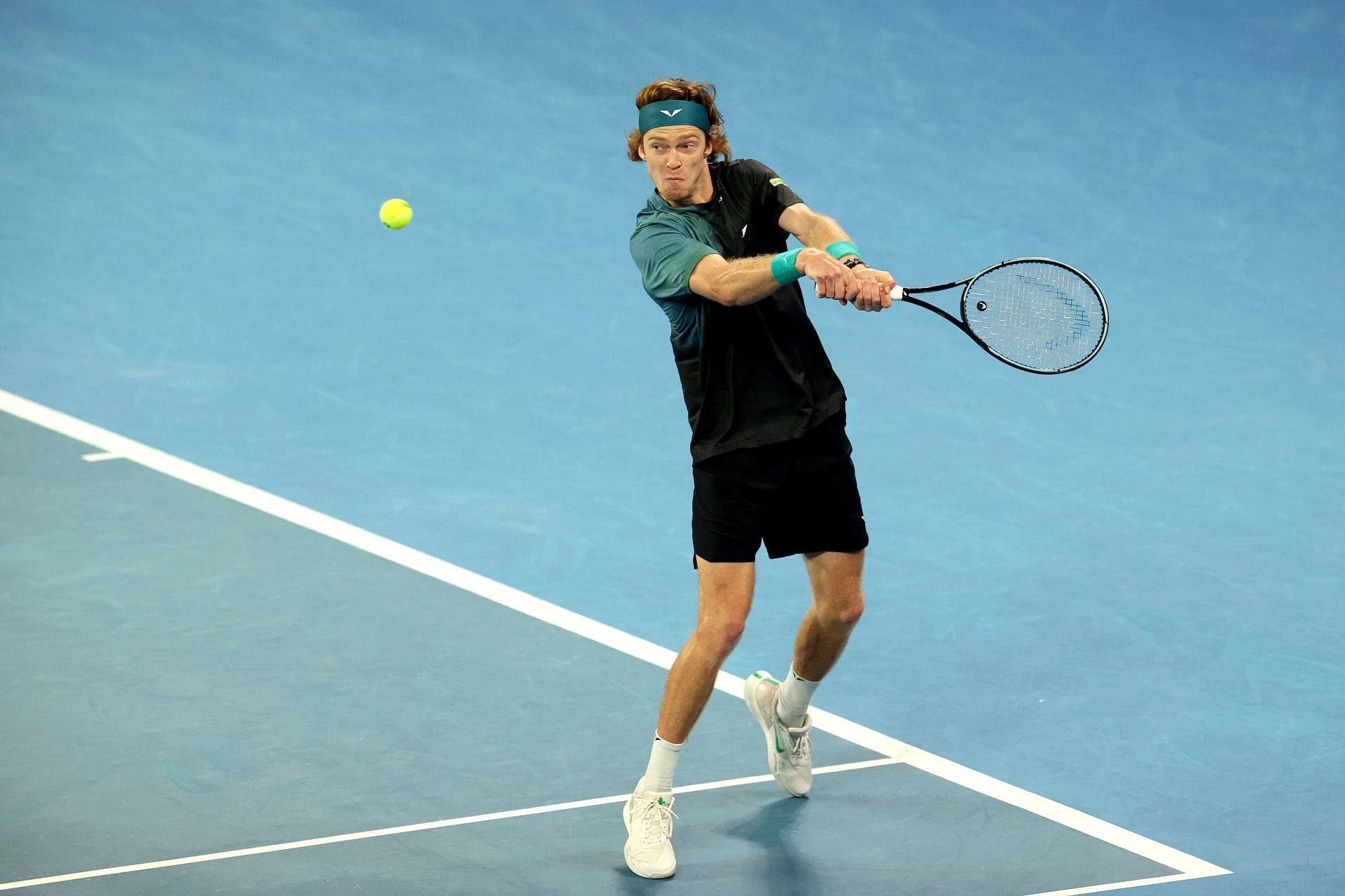 Andrey Rublev at the 2024 Australian Open.