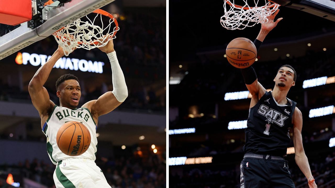 Watch: Freaks of nature, Victor Wembanyama and Giannis Antetokounmpo use lanky frame for absurd B2B play