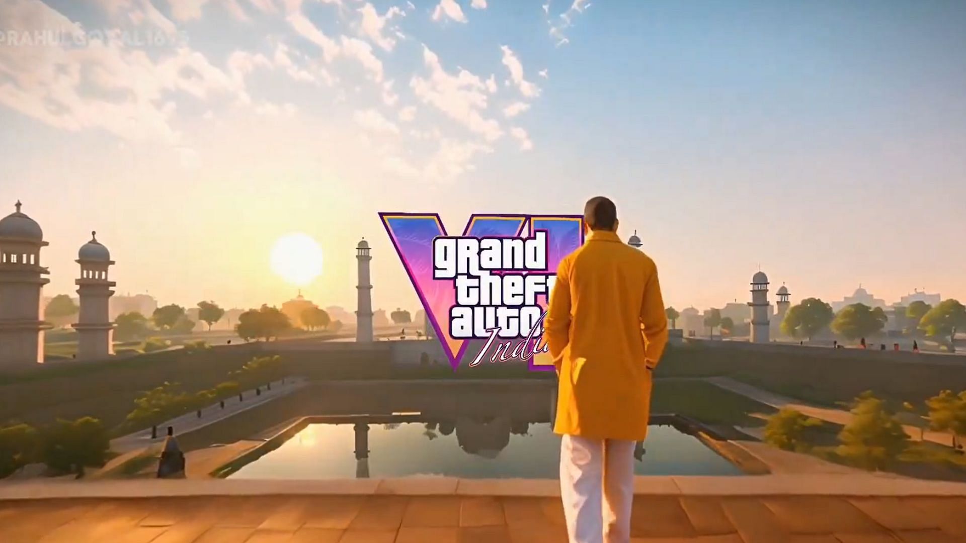 A screenshot from the GTA 6 India trailer (Image via X/@rahulgoyal1695)