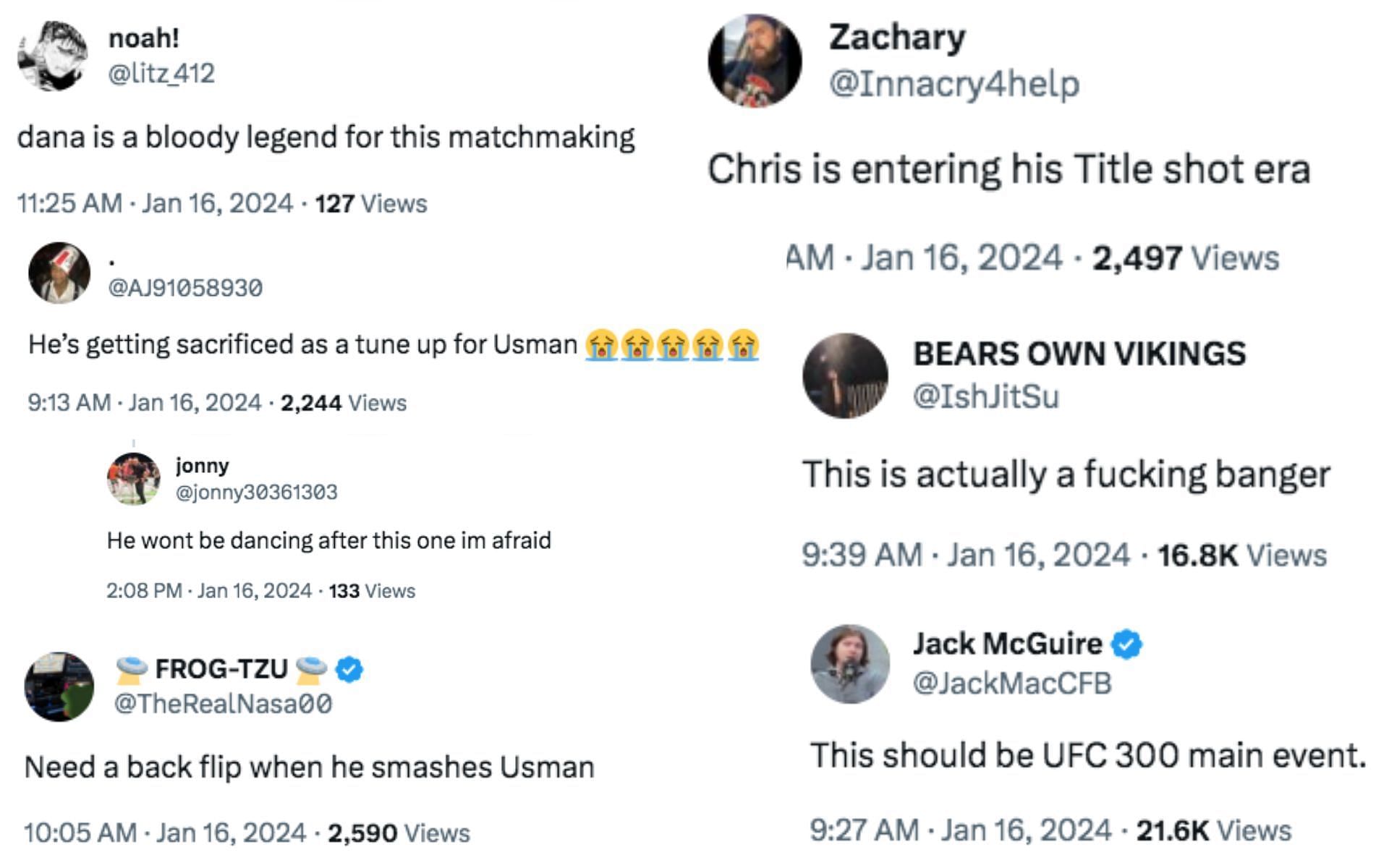 MMA fans react to Mohammed Usman vs. Chris Barnett at UFC Vegas 88