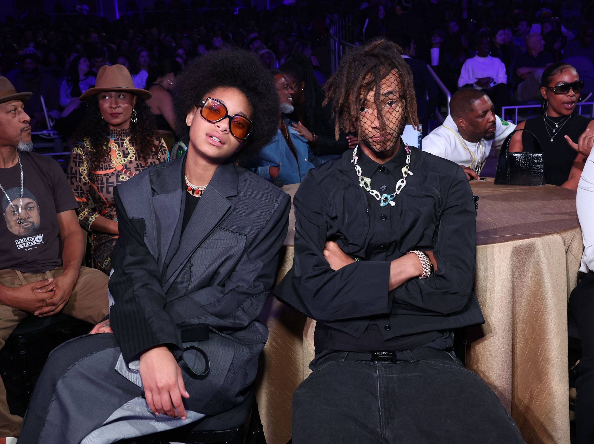 Willow Smith and Jaden Smith attend A GRAMMY Salute to 50 Years of Hip-Hop at YouTube Theater on November 08, 2023. (Image via Getty/ Photo by Monica Schipper)