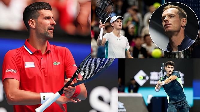 "Not going to be easy for those guys"- Novak Djokovic favorite for Australian Open over the likes of Carlos Alcaraz, Jannik Sinner, says Andy Murray