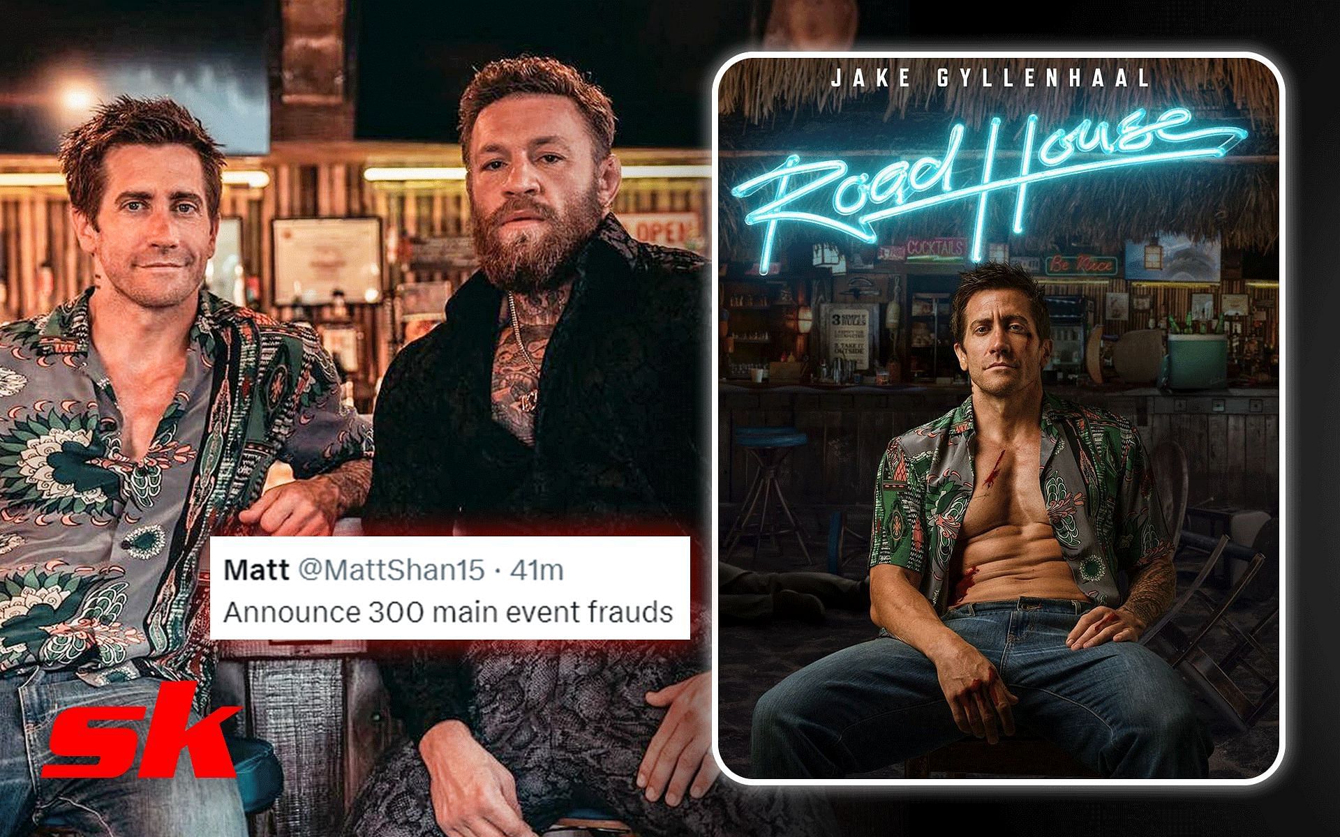 Fans uninterested in Conor McGregor (left) and Jake Gyllenhaal