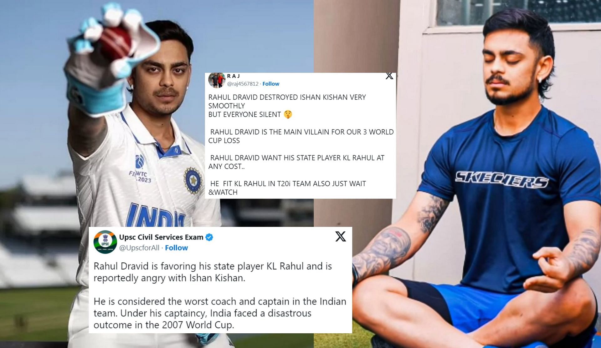 Fans react after Ishan Kishan gets ignored for England Tests. 