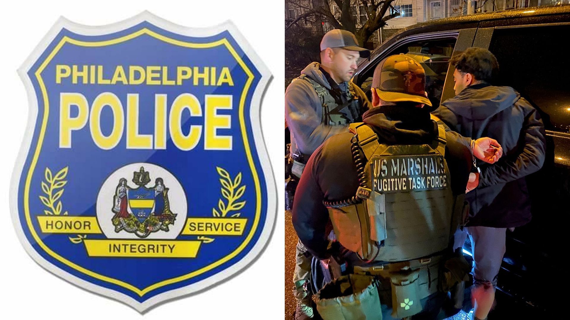 The Philadelphia police have finally captured Pryor (Image via Facebook / Philadelphia Police Department / X / @USMS_Philly)