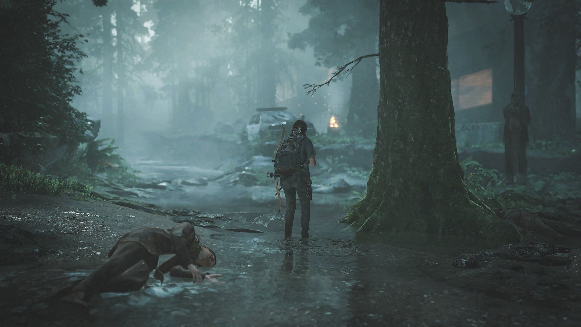 Molotovs can wipe out multiple enemies at once (Image via The Last of Us Part II)