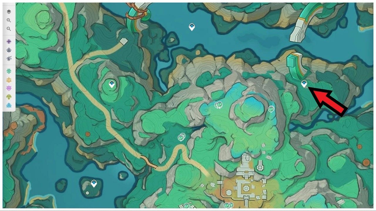 Jade Ring waypoint (Image via HoYoverse)