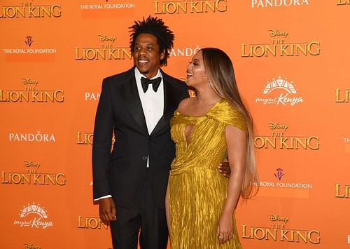 Jay-Z with his award-winning wife Beyoncé