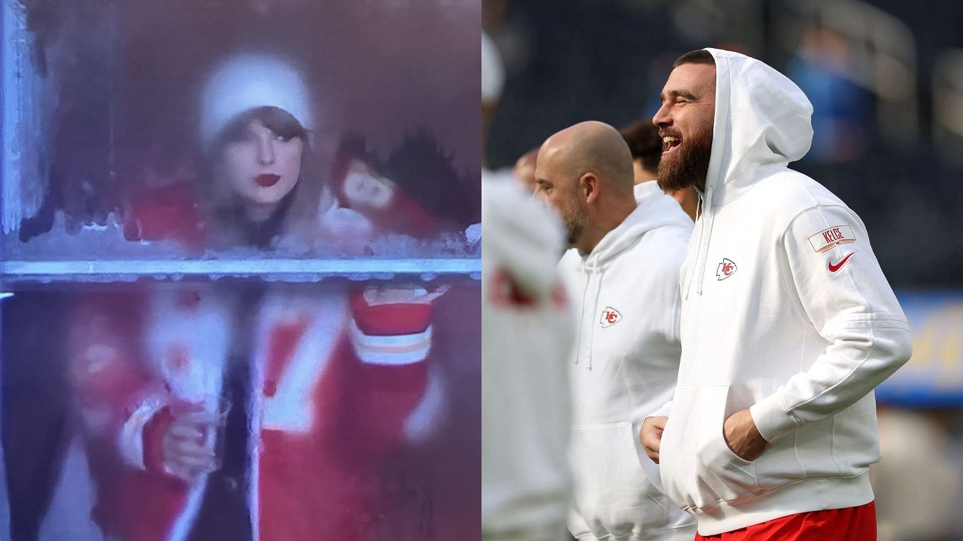 Taylor Swift watched her first playoff game on Saturday