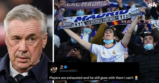 "Rest some players", "Ancelloti never heard of rotation before" - Fans unhappy as Real Madrid name XI to face Almeria in La Liga fixture