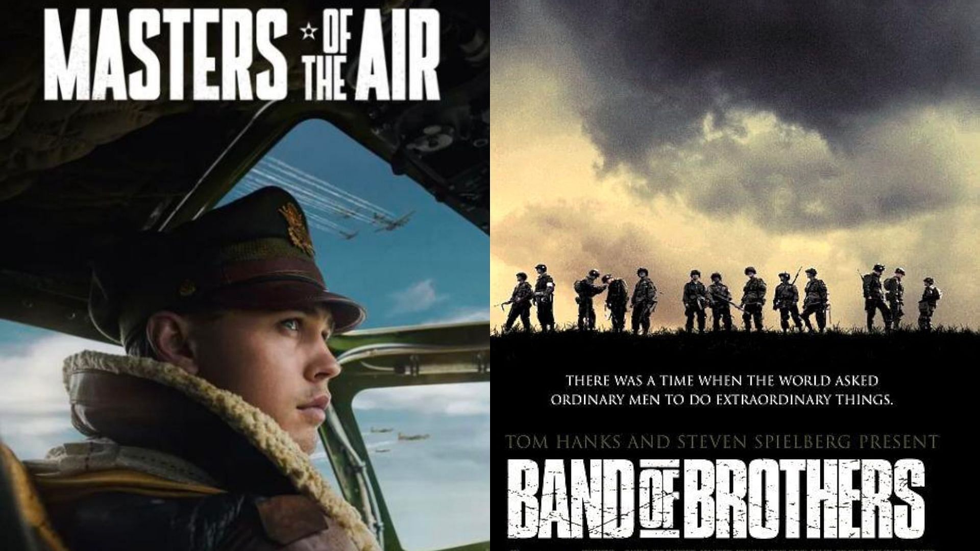 2024&#039;s Masters of the Air and 2001&rsquo;s Band of Brothers based on World War II (Image via IMDb)