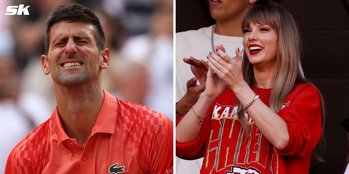 Novak Djokovic and Taylor Swift