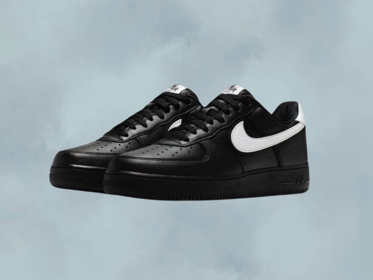 black white: Nike Air Force 1 Low “Black/White” shoes (2024