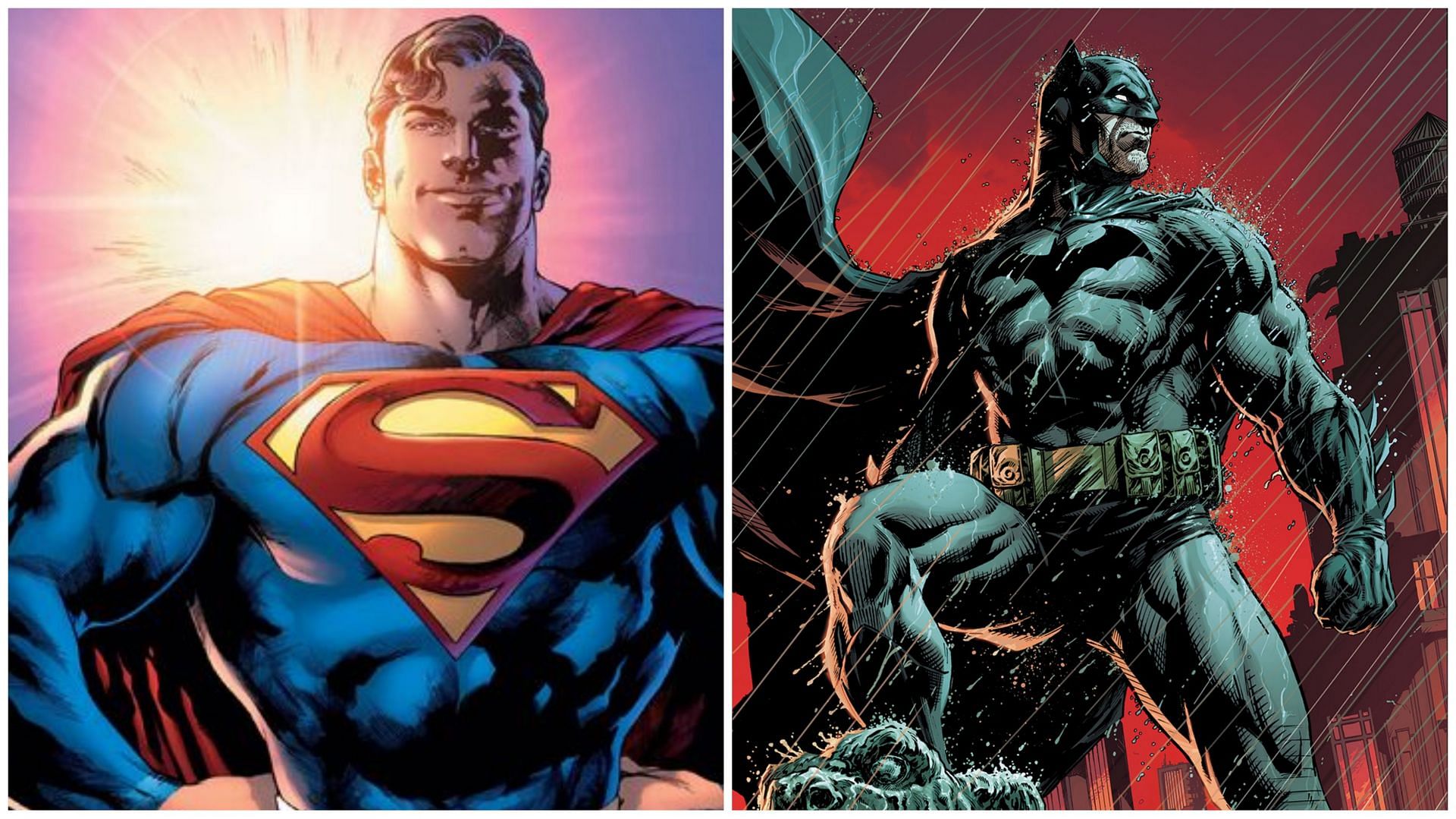 Superman and Batman enter the public domain in 2034 and 2035 (Images via DC Fandom)