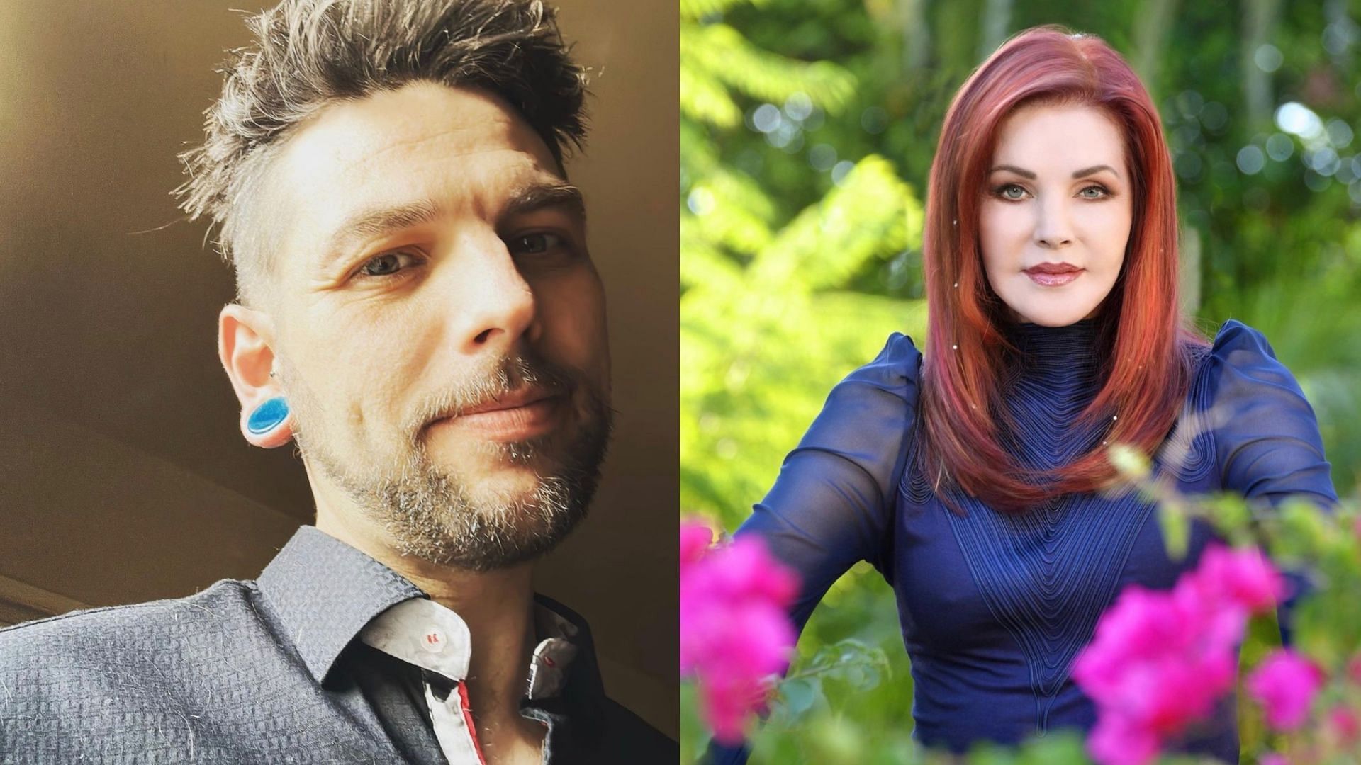 Navarone Garibaldi talks about Priscilla Presley. (Images via Instagram/@nava_rone &amp; @priscillapresley)