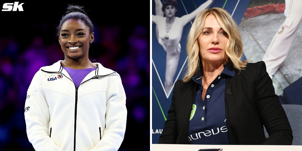 Nadia Comaneci and Simone Biles.