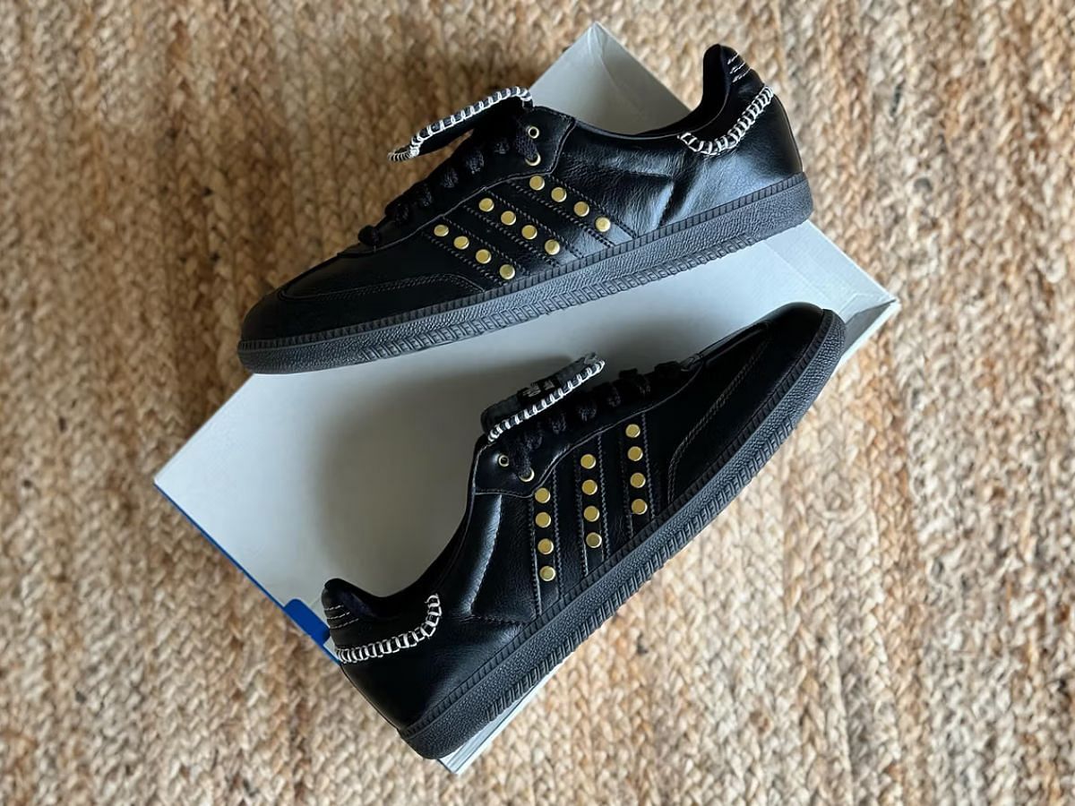 Wales Bonner x Adidas Samba &quot;Black Gold&quot; Sneakers