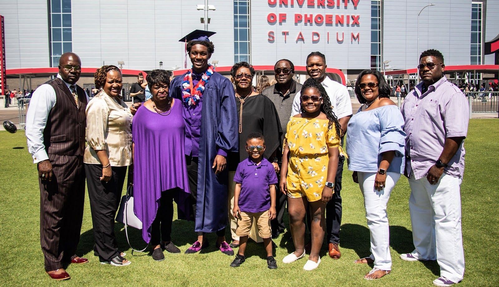 Dominique Hampton and his family. Source: X @hampton_dom