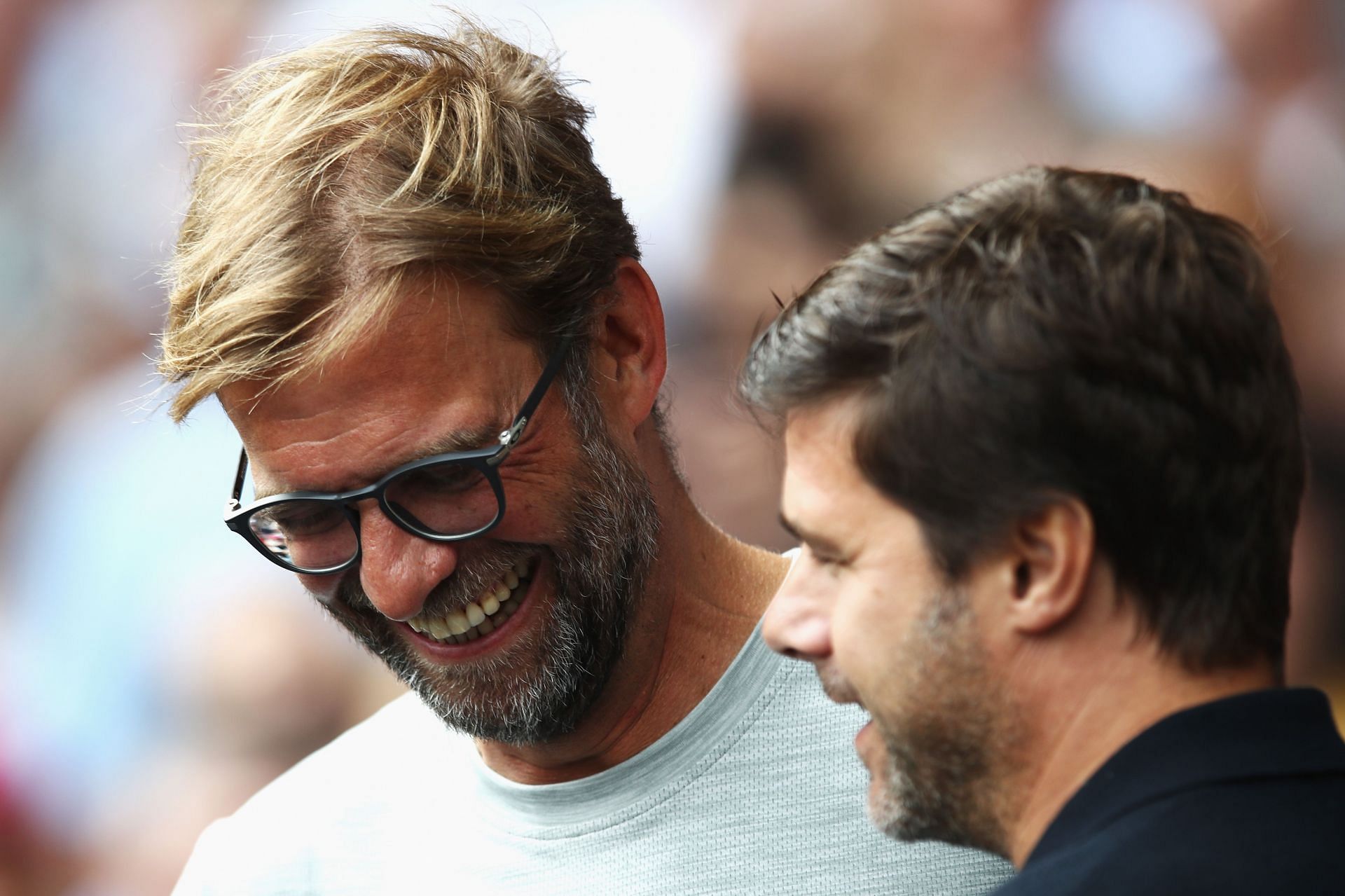 Jurgen Klopp (left) and Mauricio Pochettino