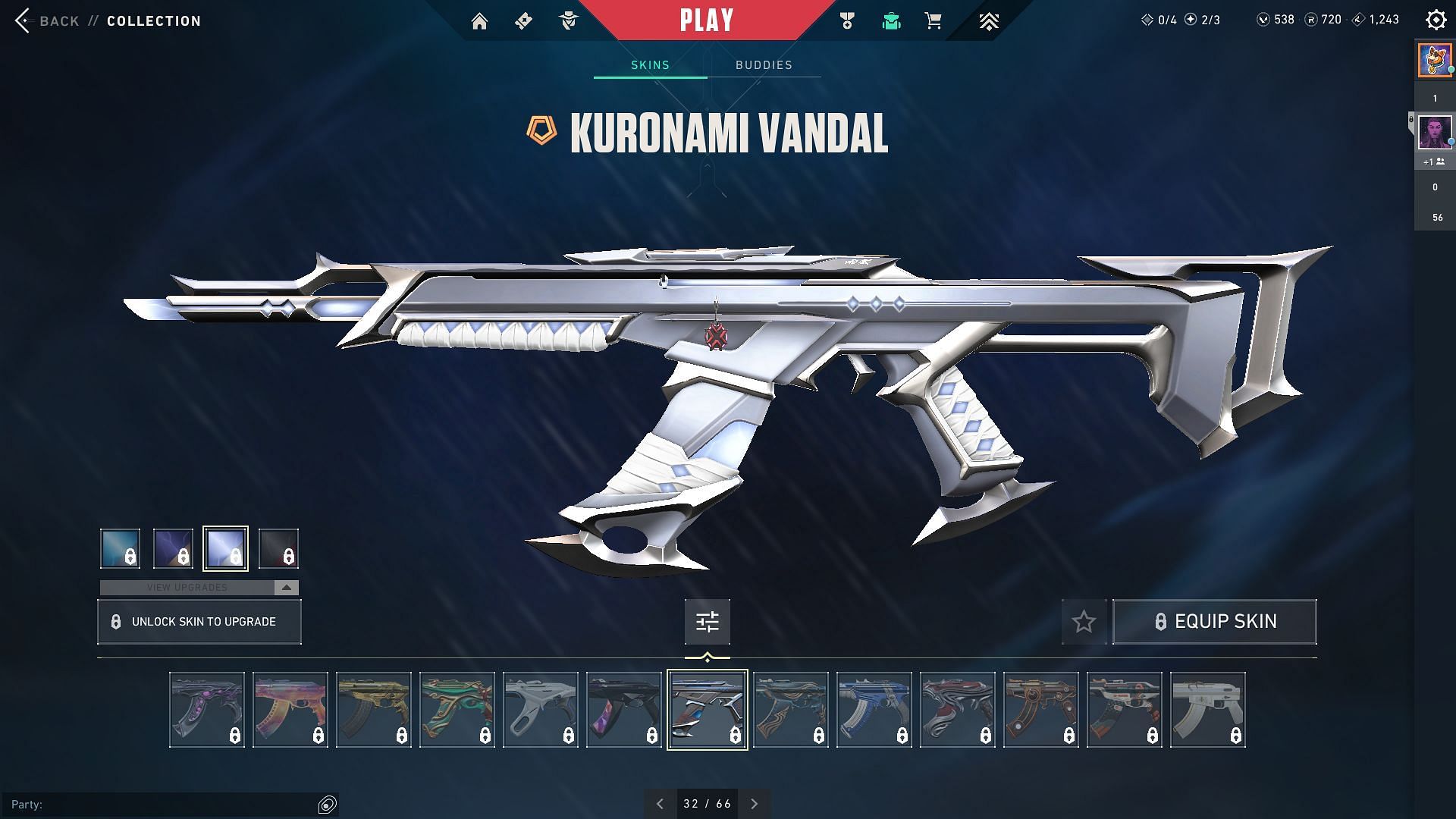 Kuronami Vandal (Image via Riot Games)