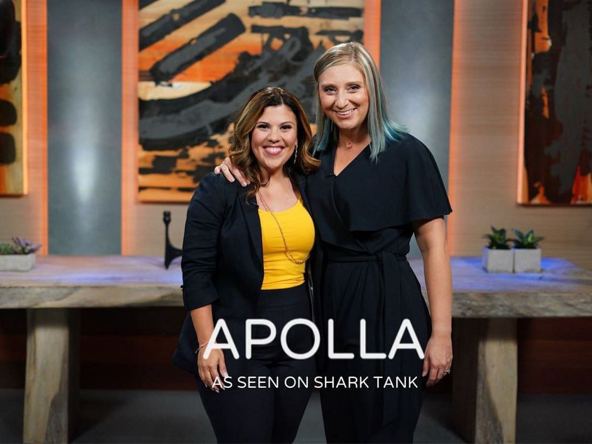 Apolla Socks Owners Kaycee Jones and Brianne Zborowski from Shark Tank Season 13 on ABC (Image via Instagram/@apollaperformance)