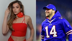 WATCH: Josh Allen's girlfriend Hailee Steinfeld put on the spot over engagement rumors