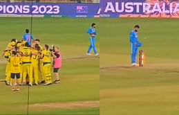 [Watch] Unseen footage of a dejected Virat Kohli dislodging bails after India's heartbreaking loss in 2023 World Cup vs Australia
