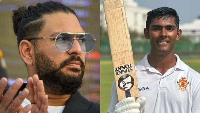 "Indian cricket in safe hands"- Yuvraj Singh hails Prakhar Chaturvedi for breaking his 24-year-long record in Cooch Behar Trophy final