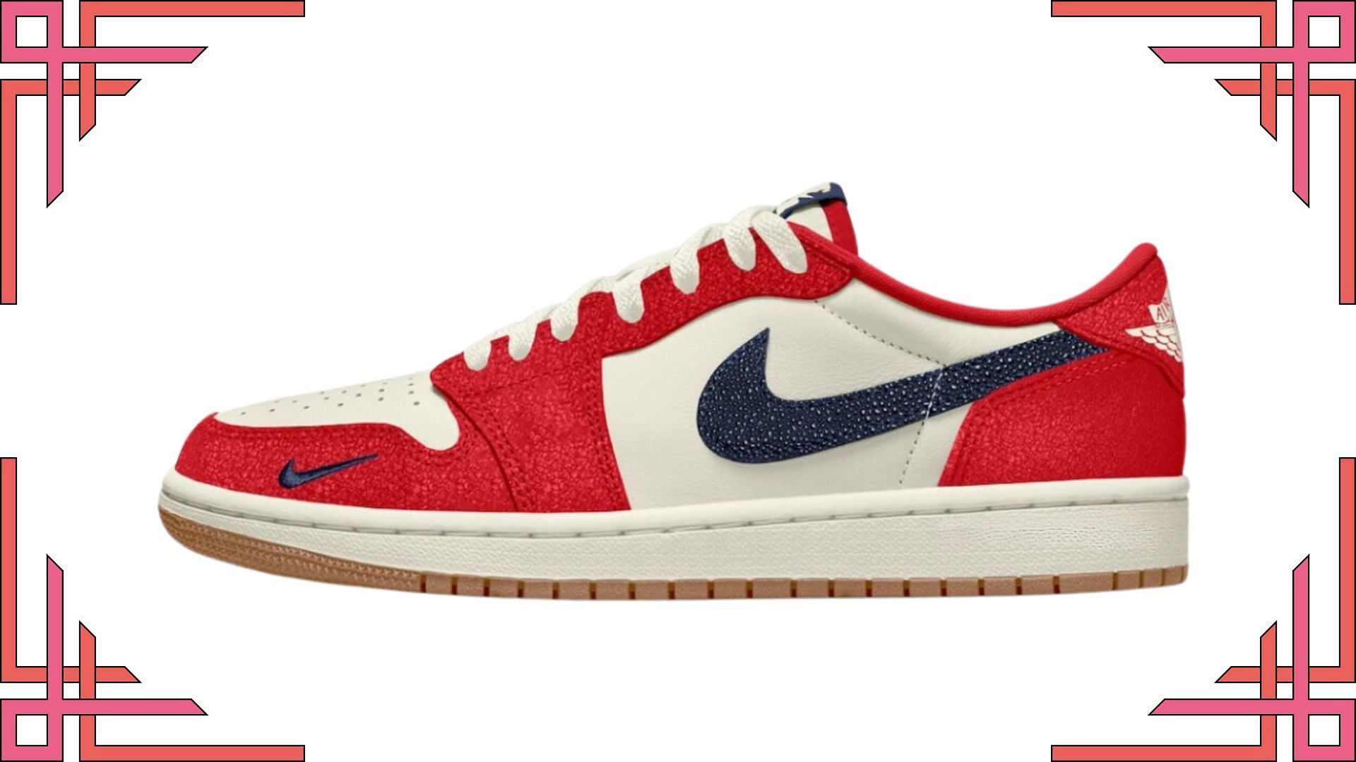 Air Jordan 1 Low OG Howard University sneakers (Image via Instagram/@zsneakerheadz)